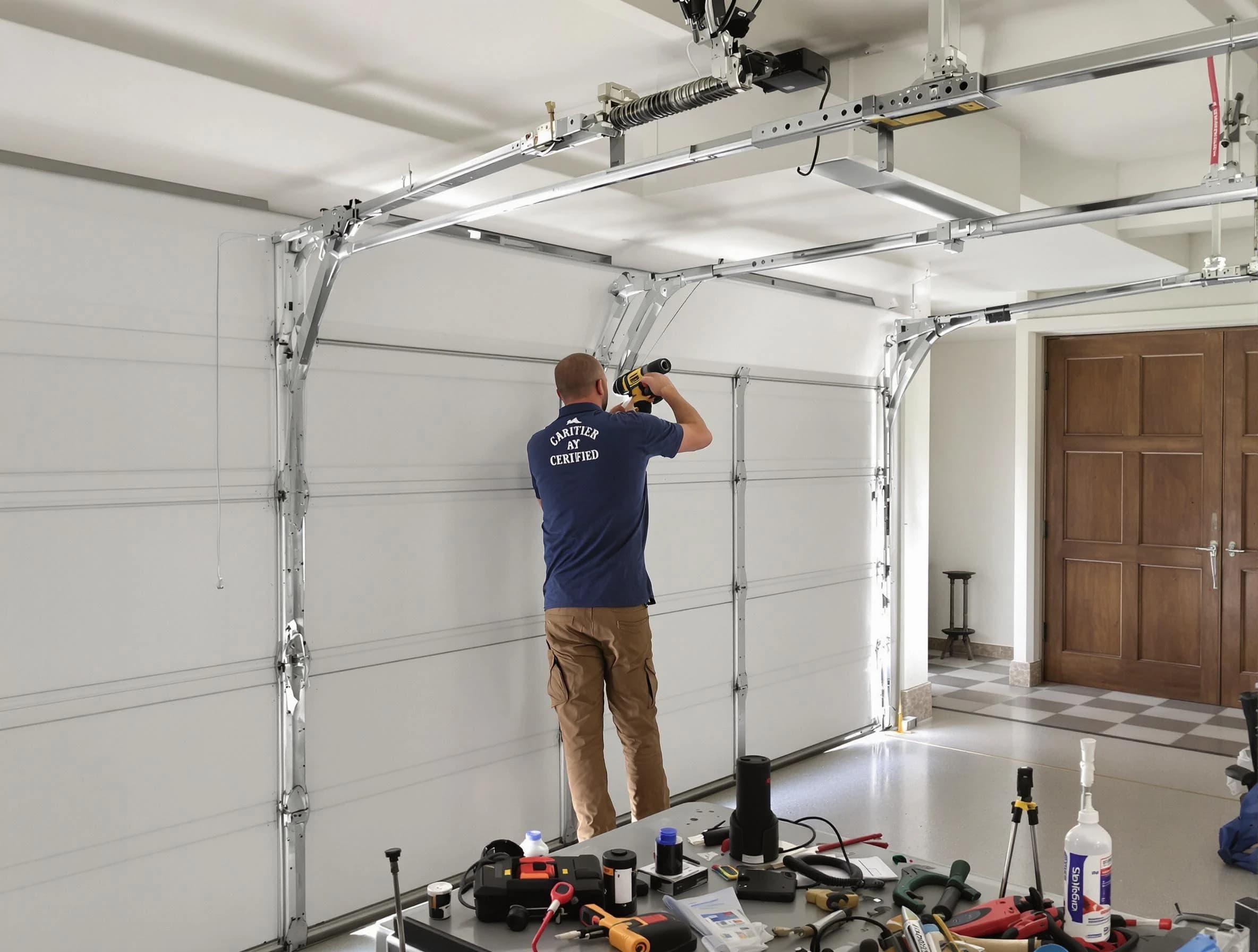 Bound Brook Garage Door Repair certified technician performing precision garage door repair in Bound Brook